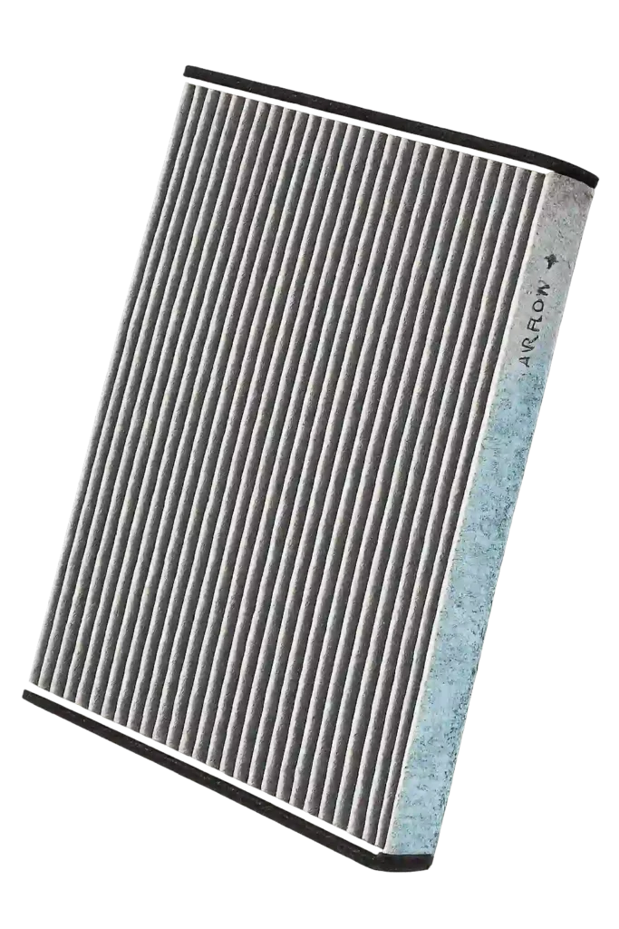 Clean replacement air filter for a window air conditioner.