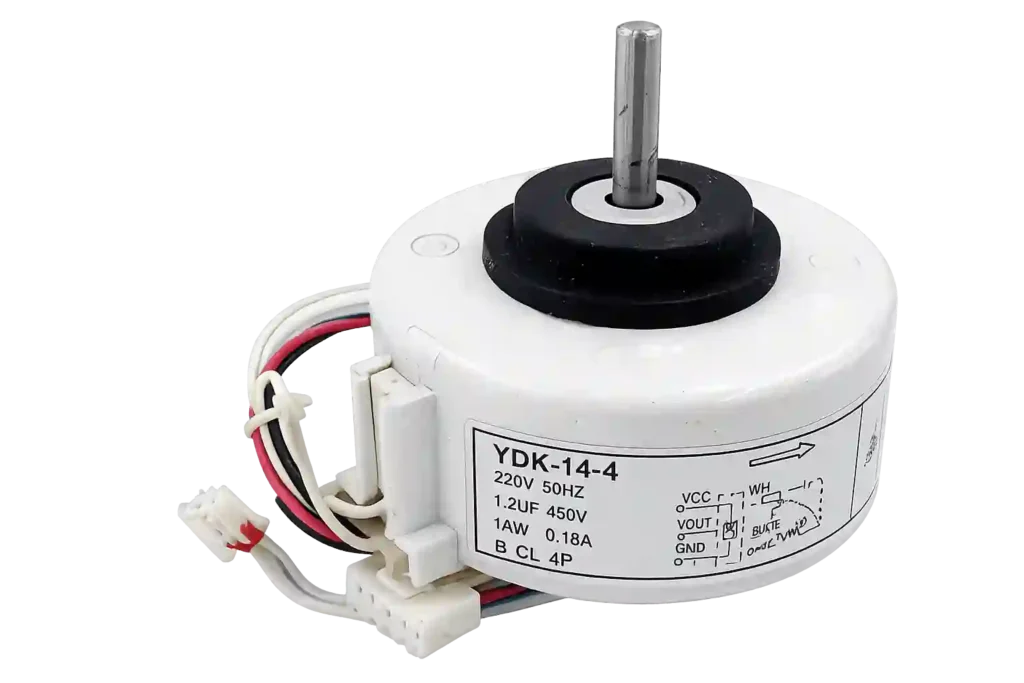 YDK-14-4 window AC fan motor used for window AC repair in Bahrain.