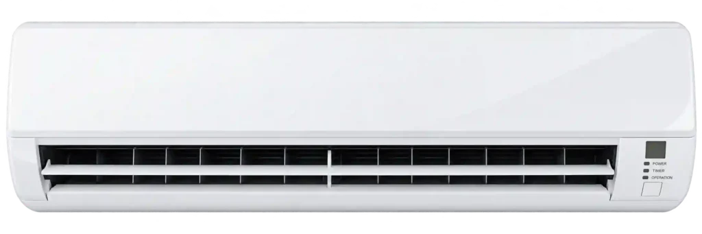 Split AC indoor unit with airflow vent.