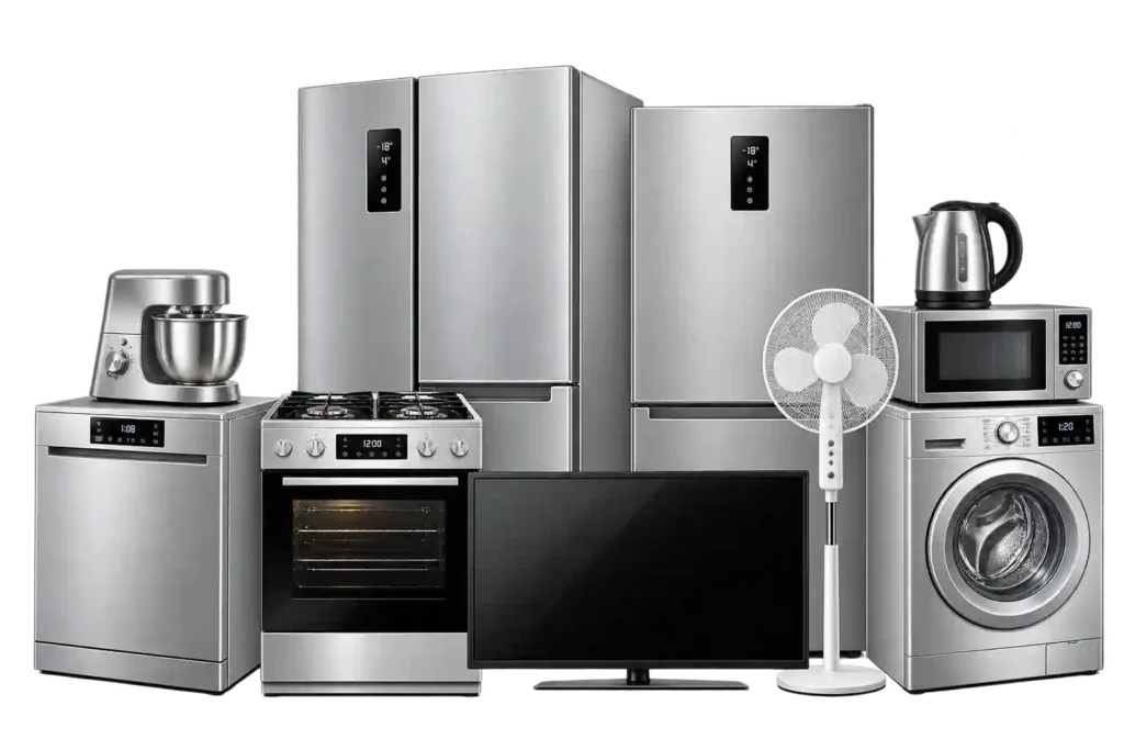 Home appliances for appliance repair in Bahrain.