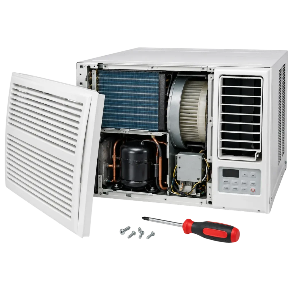 Reliable window AC repair in Hamad Town.